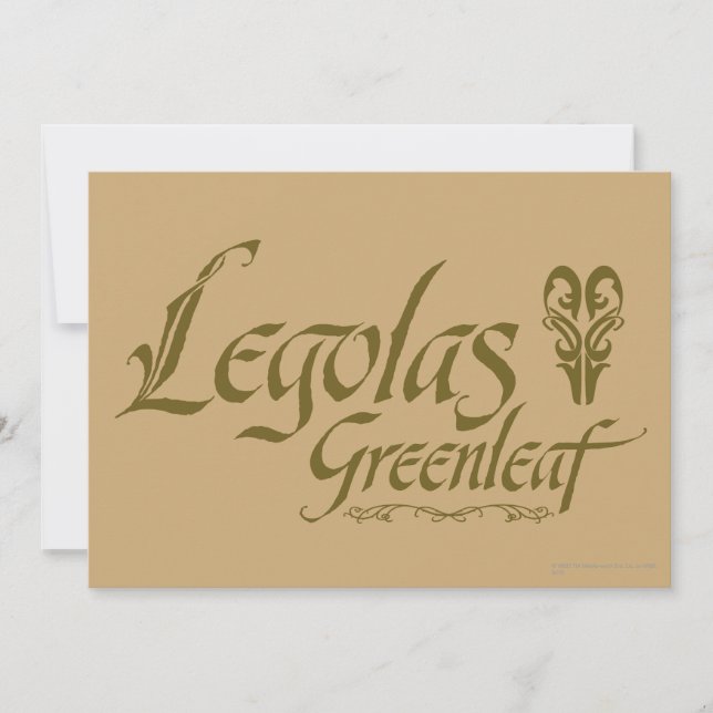 LEGOLAS GREENLEAF™ Name (Front)