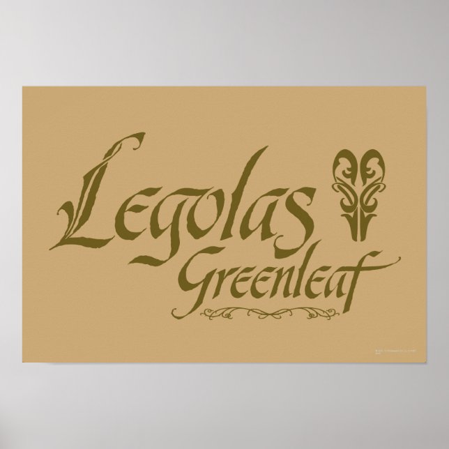 LEGOLAS GREENLEAF™ Name Poster (Front)