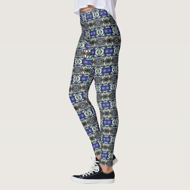 Legs Alive: Uniquely Patterned Leggings Galore! (Left)