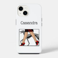 Legs Art Deco Women Greyhound Whippet Dog R