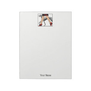 Legs Art Deco Women Greyhound Whippet Dog R Notepad