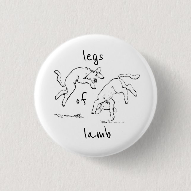 Legs of Lamb 3 Cm Round Badge (Front)