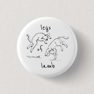 Legs of Lamb 3 Cm Round Badge