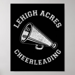 Lehigh Acres Cheer Distressed Retro 90's Cheerlead Poster