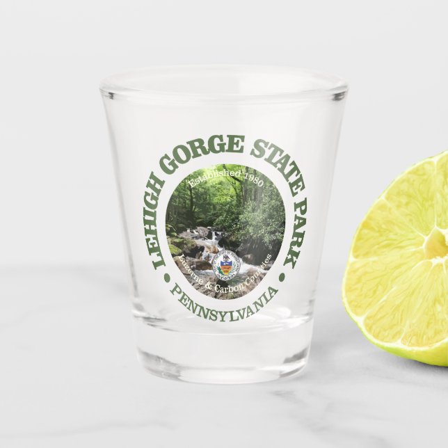 Lehigh Gorge SP Shot Glass (Front)