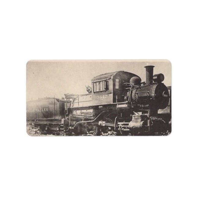 Lehigh Valley Sayre Railroad Train Address Label (Front)
