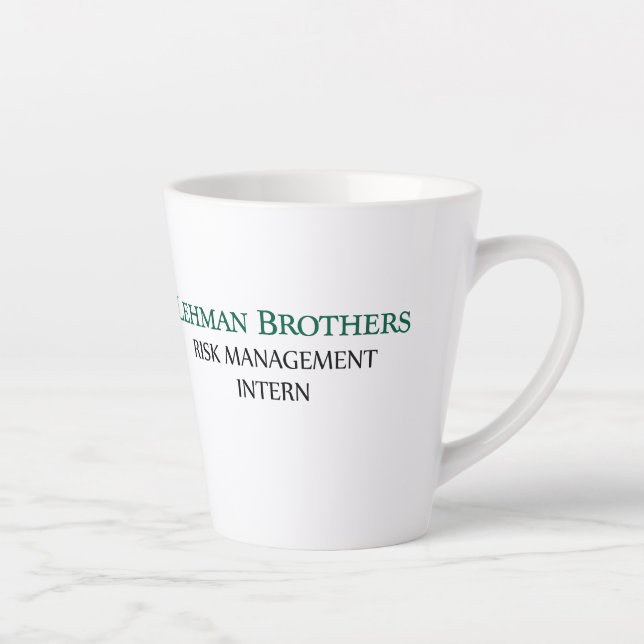 Lehman Brothers Risk Management Intern Mugs (Right)