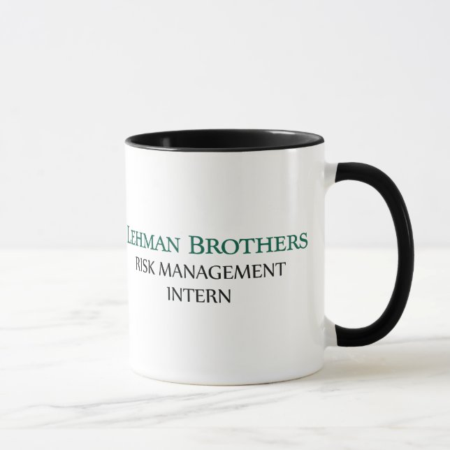 Lehman Brothers Risk Management Intern Mugs (Right)