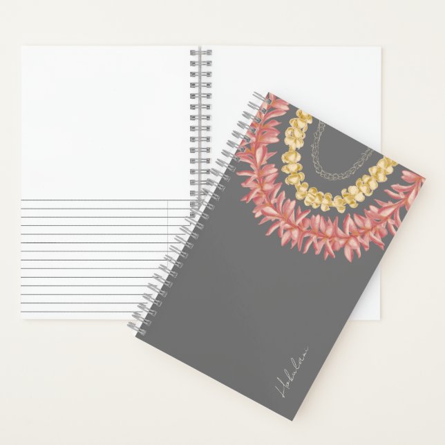 Lei Day - Dove, Personalised Small Notebook (Inside)