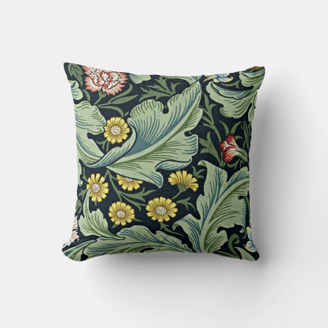 Leicester, popular pattern by William Morris Cushion (Front)