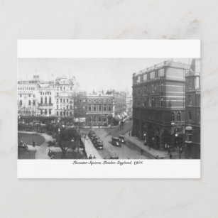 Leicester Square 1904, London England, U.K. Postcard