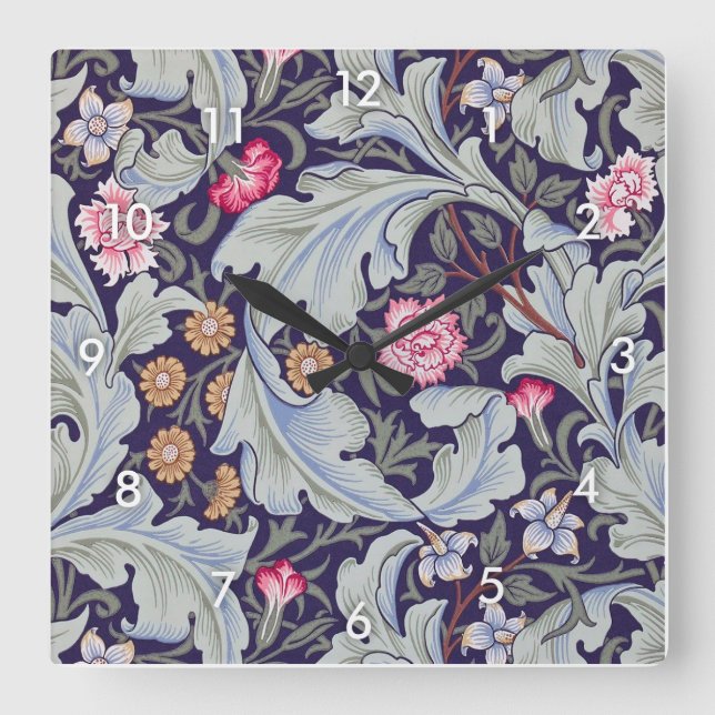 Leicester, William Morris Square Wall Clock (Front)