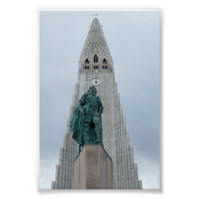 Leif Erikson Statue, Iceland Photo Print (Front)