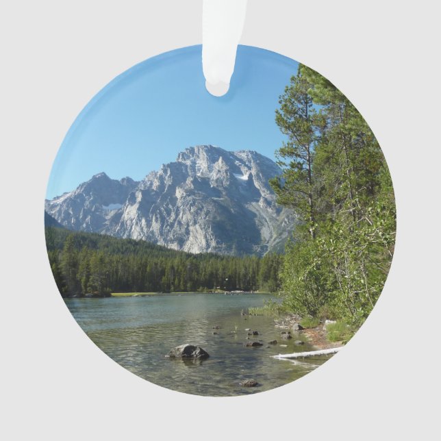Leigh Lake at Grand Teton National Park Ornament (Front)