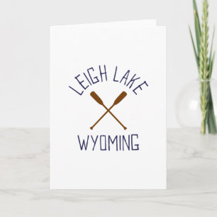 Leigh Lake Wyoming Outdoors Vintage 1 Card