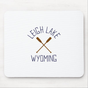 Leigh Lake Wyoming Outdoors Vintage 1 Mouse Pad