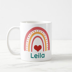 Leila Vintage Boho Rainbow Coffee Mug