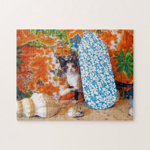Leilani's Hawaiian Vacation - Surfer- Cat Puzzle
