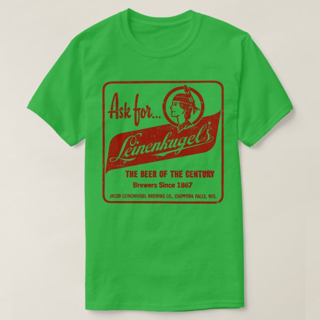 Leinenkugels Vintage Style Faded Design TShirt (Design Front)