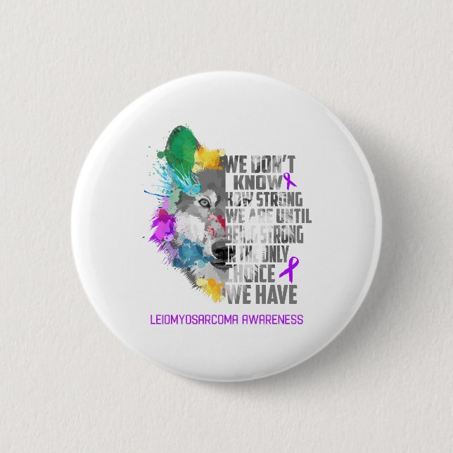 Leiomyosarcoma Awareness Ribbon Support Gifts 6 Cm Round Badge (Front)