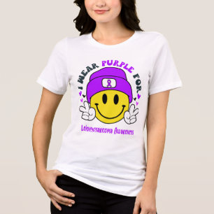 Leiomyosarcoma Awareness Ribbon Support Gifts Tri-Blend Shirt