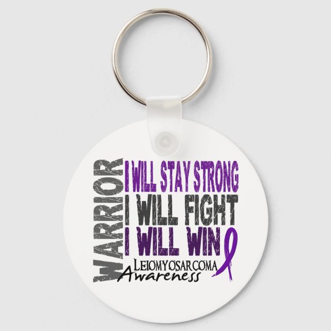 Leiomyosarcoma Warrior Key Ring (Front)