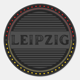 Leipzig City Pride Emblem – German Identity Classic Round Sticker