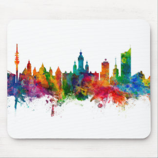 Leipzig Germany Skyline Mouse Pad