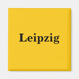 Leipzig Magnet - Schild Gold Gleb
