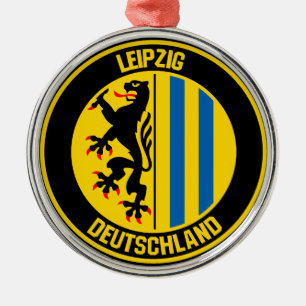 Leipzig Round Emblem Metal Ornament