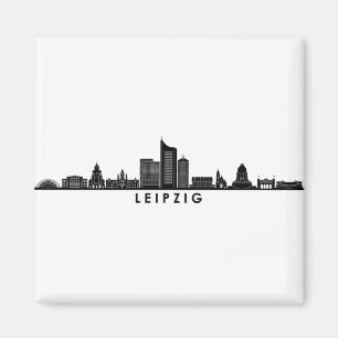 LEIPZIG university Germany City Skyline Silhouette Magnet