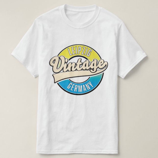 Leipzig vintage style logo. T-Shirt (Design Front)