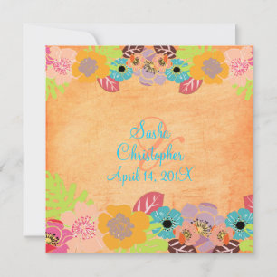 Leis/Luau/fruits Wedding Invitations