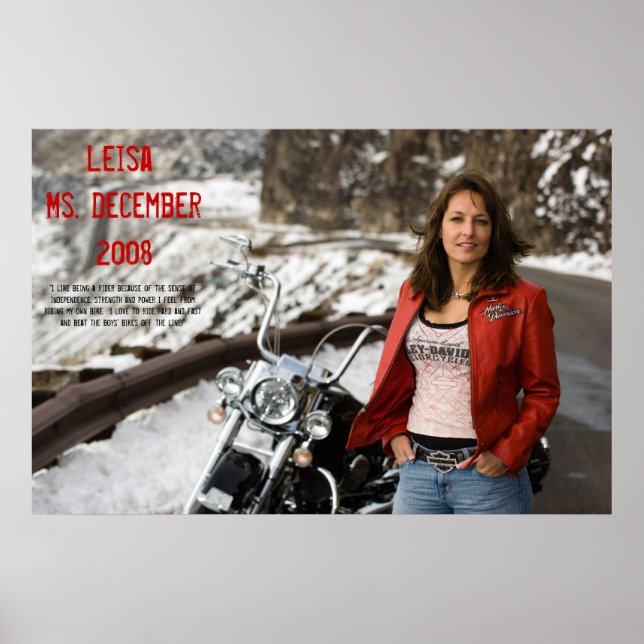 Leisa, Ms. December 2008 Poster (Front)