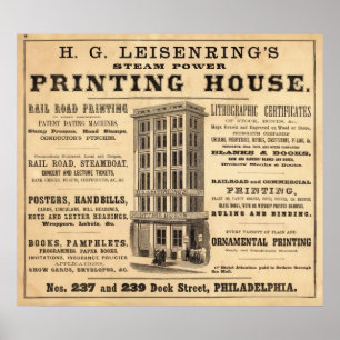 Leisenring's Printing House Poster