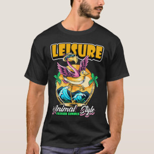 Leisure Animal Style Summer Design T-Shirt
