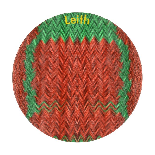 LEITH ~ CHRISTMAS original fractal design Cutting Board (Front)