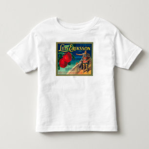 Leiv Eriksson Apple Label - Cashmere, WA Toddler T-Shirt