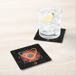 Lektron Orbz Square Paper Coaster
