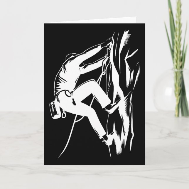 #lele Bergsteiger Mountain Climbing Rock Climber M Card (Front)