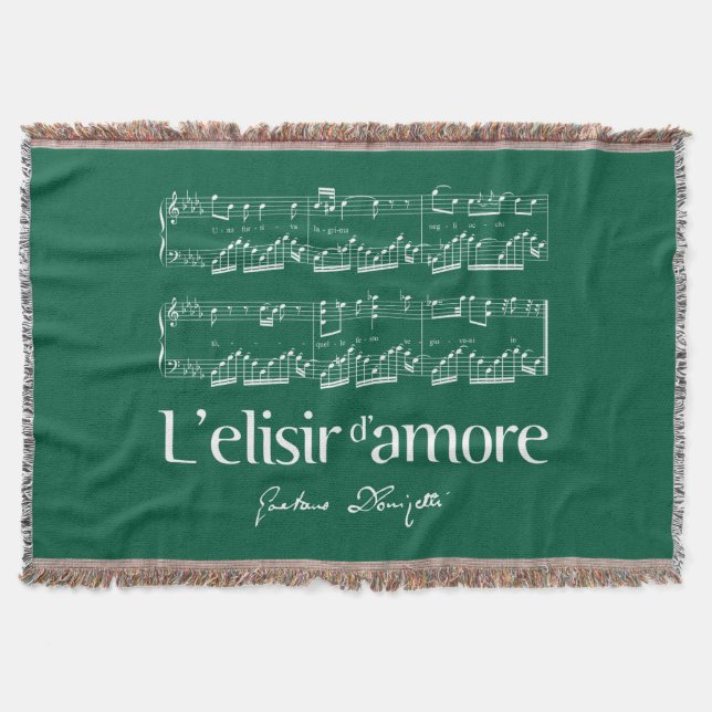 L'elisir d'amore 2 throw blanket (Front)