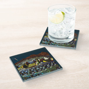 Lem Station Glass Coaster