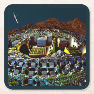 Lem Station Square Paper Coaster
