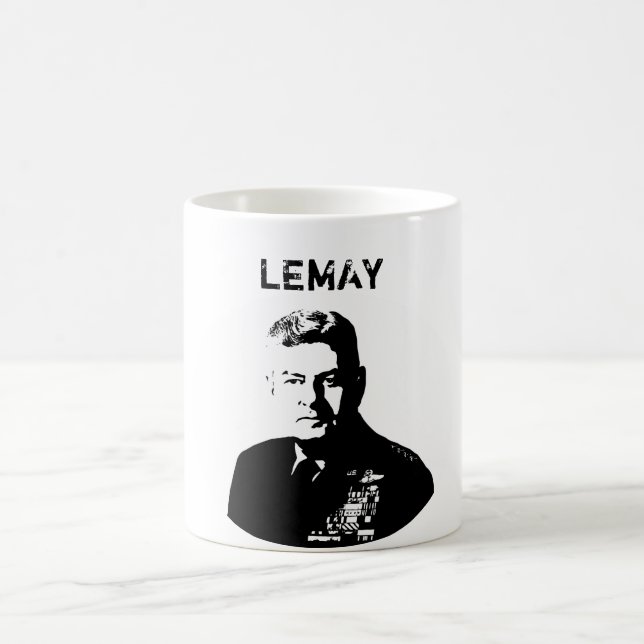 Lemay -- Black and White Coffee Mug (Center)