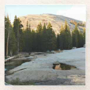 Lembert Dome in Tuolumne Meadows, Yosemite, CA Glass Coaster
