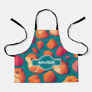 Lemming Geometric Colourful Personalised Pattern Apron