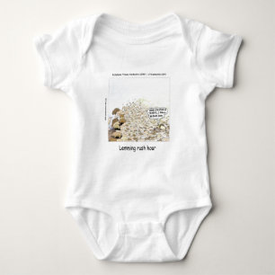 Lemmings Rush Hour Funny Baby Bodysuit