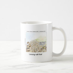 Lemmings Rush Hour Funny Coffee Mug