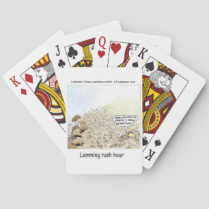 Lemmings Rush Hour Funny Playing Cards
