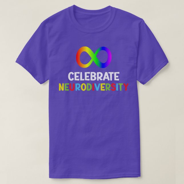 Lemniscate Celebrate Neurodiversity Puzzle Lover T-Shirt (Design Front)